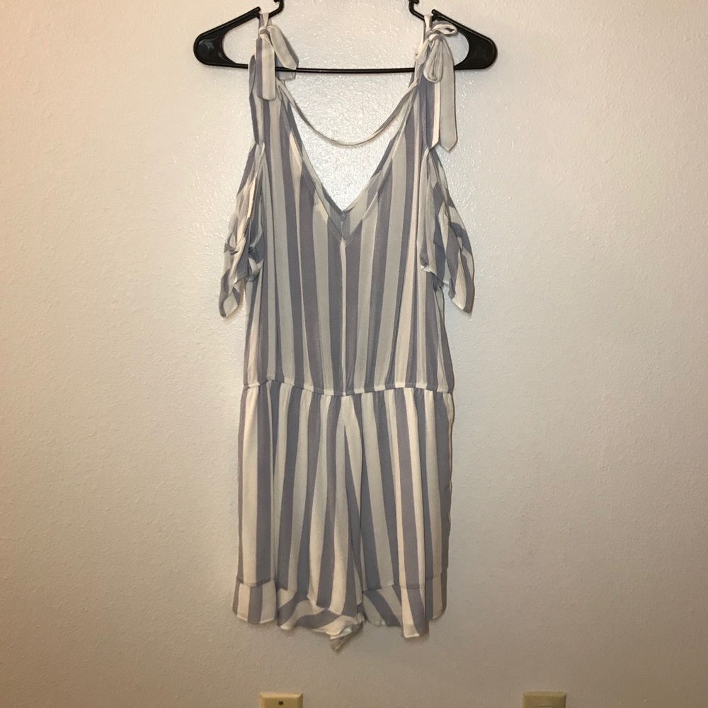 American Eagle Striped Romper